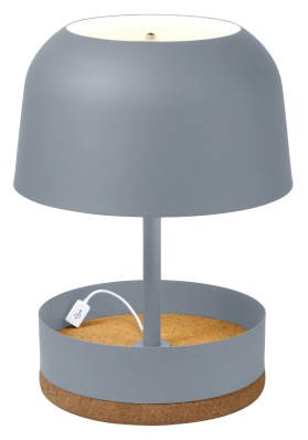 Lampe à poser "Hodge Podge" d'Arik Levy,composée d'une structure en métal d'une base en liège, Ø 29 x H 39,5 cm. 315€, Lightonline.fr